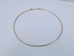 14K Yellow Gold Delicate Collar Necklace 12.1g