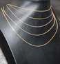 Assortment of 5 Vermeil Necklace Chains - 9.09g image number 1