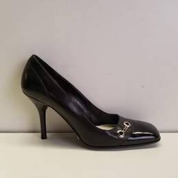 Via Spiga Black Leather Stiletto Pump Heels Shoes Size 8 M