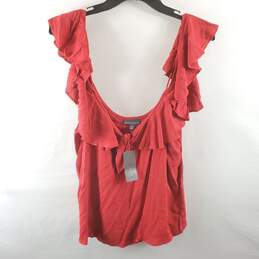 Bold Elements Women Red Cold Shoulder Top XL NWT