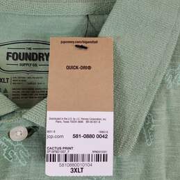 The Foundry Men Green Polo 3XLT NWT