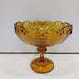 Vintage Indiana Amber Glass Candy Bowl image number 1