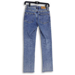 Womens Blue Denim Medium Wash 5-Pocket Design Straight Leg Jeans Size 24 alternative image