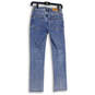 Womens Blue Denim Medium Wash 5-Pocket Design Straight Leg Jeans Size 24 image number 2