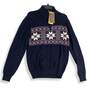 NWT Original Weatherproof Garment Co. Mens Navy Red Pullover Sweater Size Small image number 1