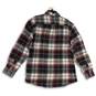 NWT Chaps Mens Multicolor Plaid Collared Long Sleeve Button Up Shirt Size XL image number 2