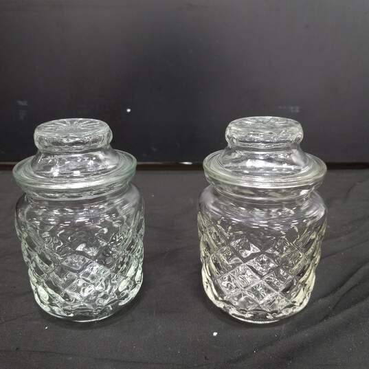 Bundle of 4 Glass Containers With Lids/Corks image number 3