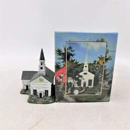 Lang and Wise Town Hall Collectibles Stonington Church Miniature IOB
