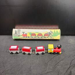Vintage Toia Wooden Train Boxed