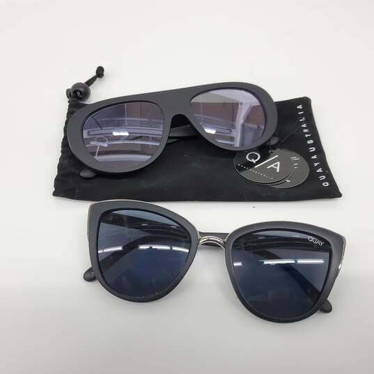 Quay Australia Black Sunglasses Lot 'My Girl' & 'Bold Move' image number 1