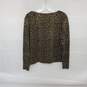 Oscar De LA Renta Women's Leopard Print Merino Wool Long Sleeve Top Size S image number 2