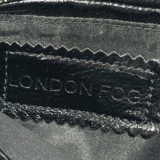 London Fog Black Patent Leather Audrey Handbag image number 6