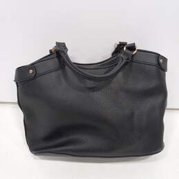 Women's Black Soho Black Pebble Leather Snap Inner Pockets Top Handle Satchel Bag alternative image