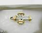 14K Two Tone Gold Diamond Accent Cross Pendant 1.7g image number 4