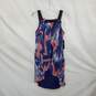 Sangria Multicolor Lined High Low Hem Beaded Sleeveless Dress WM Size 4 NWT image number 2