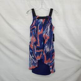 Sangria Multicolor Lined High Low Hem Beaded Sleeveless Dress WM Size 4 NWT alternative image