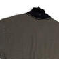NWT Mens Black Beige Striped Chicago Blackhawk Polo Shirt Size XL image number 4