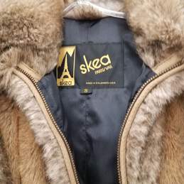 Skea Vintage Faux Fur Coat Size Small alternative image