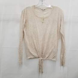 Madewell Tie Front Sweater Size XS NWT alternative image