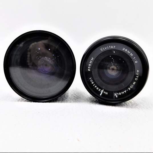 Nikon FE SLR 35mm Film Camera With 2 Lenses & Case image number 6