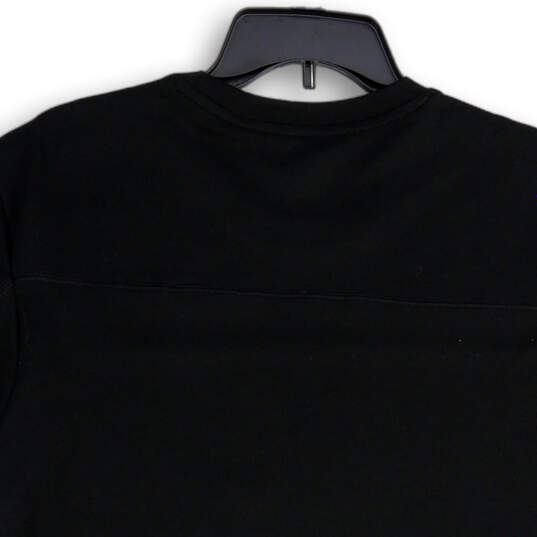 NWT Mens Black Stretch Zip Pocket Crew Neck Pullover T-Shirt Size Large image number 4