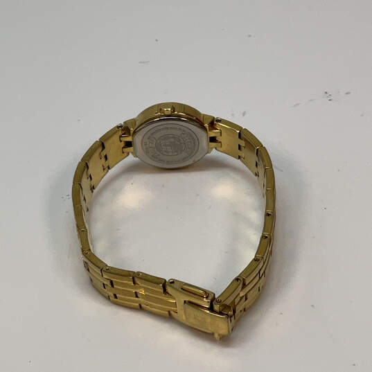Designer Citizen Eco-Drive Gold-Tone Rhinestone Quartz Analog Wristwatch image number 4