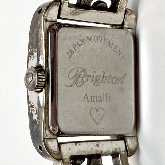 Designer Brighton Amalfi Silver-Tone Stainless Steel Bracelet Wristwatch image number 5