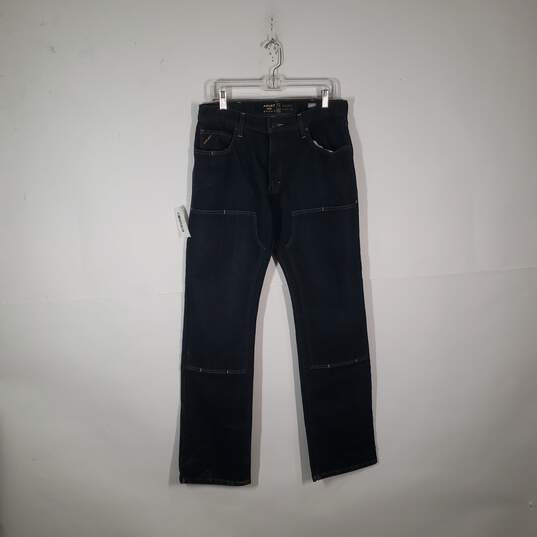 Mens Rebar M4 Dark Wash Pockets Denim Straight Leg Jeans Size 34/36 image number 1