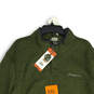NWT Mens Green Fleece Long Sleeve Mock Neck Pullover Jacket Size XXL image number 3
