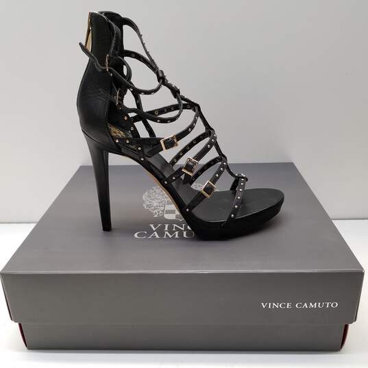 Vince Camuto Strappy Heels Women Sz 7.5 Black image number 1