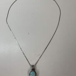 Designer Larimar Cabochon S925 ALE Sterling Silver Chain Pendant Necklace alternative image