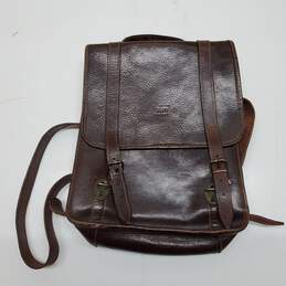 Toro Firenze Brown Leather Foldover Vintage Bag