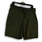 NWT Mens Green Flat Front Pocket Waist Belt Straight Leg Cargo Shorts Sz 32 image number 1