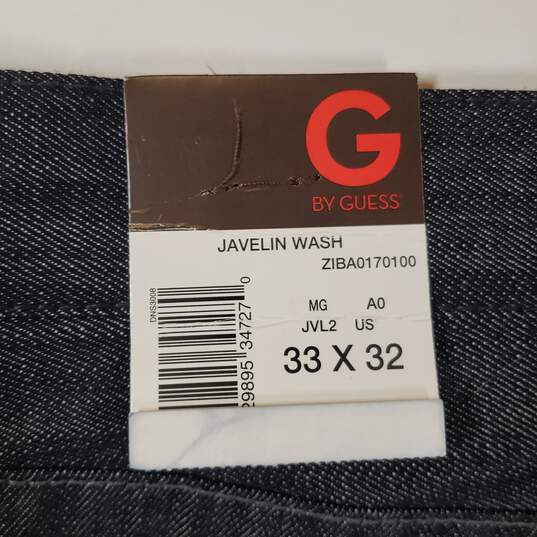 NWT Mens Javelin Wash 5-Pockets Design Denim Straight Leg Jeans Size 33X32 image number 4