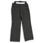 Womens Gray Flat Front Slash Pocket Straight Leg Dress Pants Size 12 image number 2