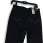 NWT Levi's Strauss & Co. Womens 512 Black Denim Dark Wash Skinny Leg Jeans Sz 8 image number 4