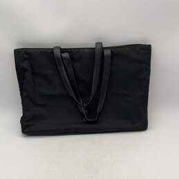 Coach Womens Black Inner Pocket Logo Charm Double Handle Tote Bag Purse
