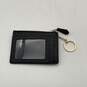 Coach Womens Black Leather Card Holder Zipper Mini Coin Wallet Purse image number 2