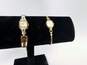 Ladies Vintage 10K Gold Filled Diamond Accent Gruen & Elgin De Luxe Jeweled Wrist Watches 28.0g image number 1