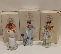 Trio of Ashton Drake Galleries Porcelain Figurines in Original Boxes