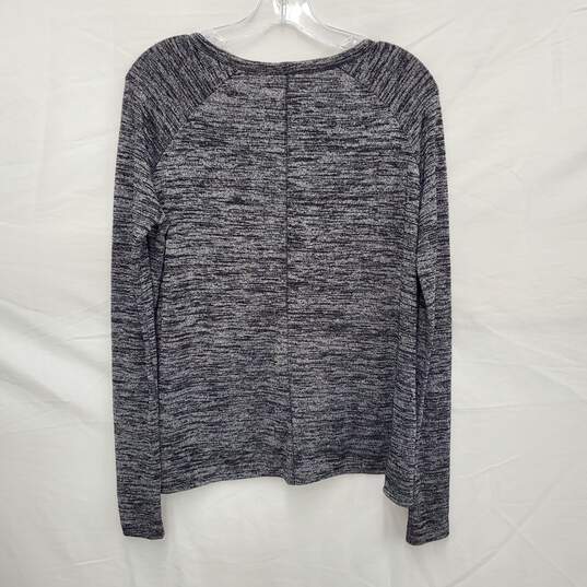 NWT rag & bone Heather Gray & Black Long Sleeve Sweater Size XS image number 2