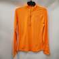 Nike Men Orange Half Zip Activewear Shirt S image number 2