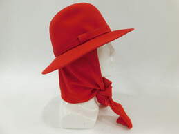 Vintage Adolfo II Red 100 Percent Wool Hat Size 7 1/4 alternative image
