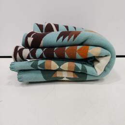 Pendleton Beaver State Southwestern Style Wool Blend Blanket 67.5" x 37"