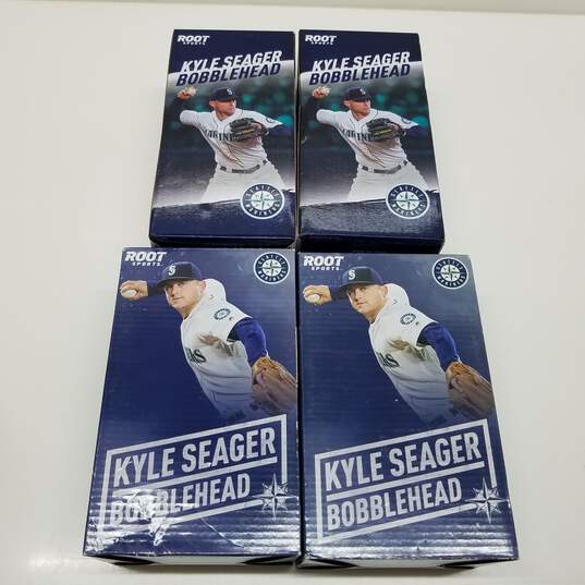 Seattle Mariners Kyle Seager Bobblehead SET of 4 Root Sports image number 1