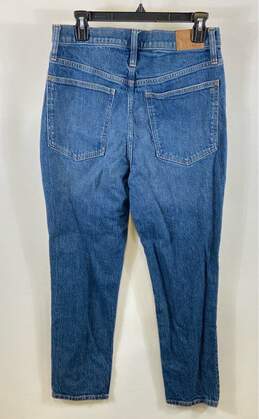 Madewell Womens Blue Medium Wash Coin Pockets Denim Straight Leg Jeans Size 30 alternative image
