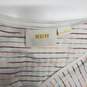Anthropologie Maeve Rainbow Striped Wrapped Short Sleeve Top Size M image number 3