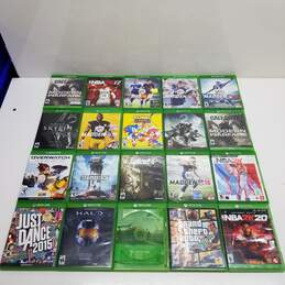 Mixed Lot of 20 Microsoft Xbox ONE EMPTY Video Game Cases