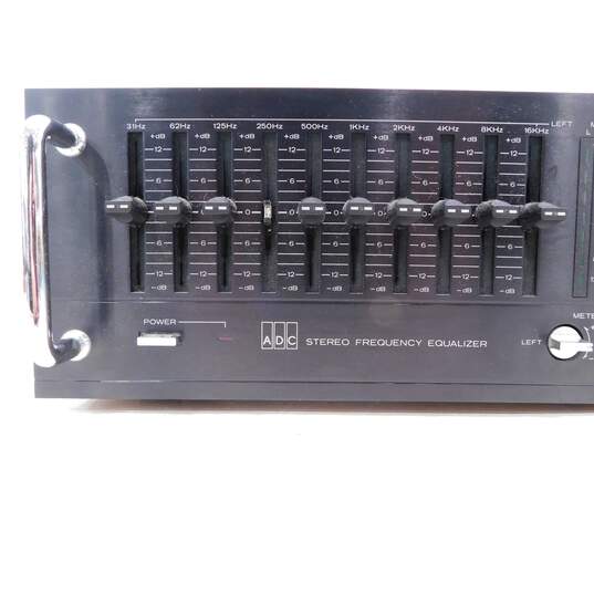 BSR /ADC Brand SS-11 Model Black Stereo Frequency Equalizer w/ Power Cable image number 3