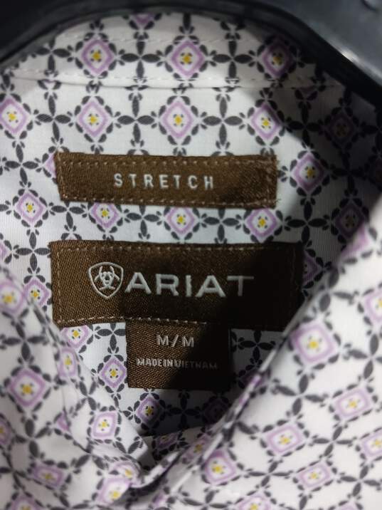 Men's Ariat Long Sleeved Button-Up Shirt Sz L image number 3
